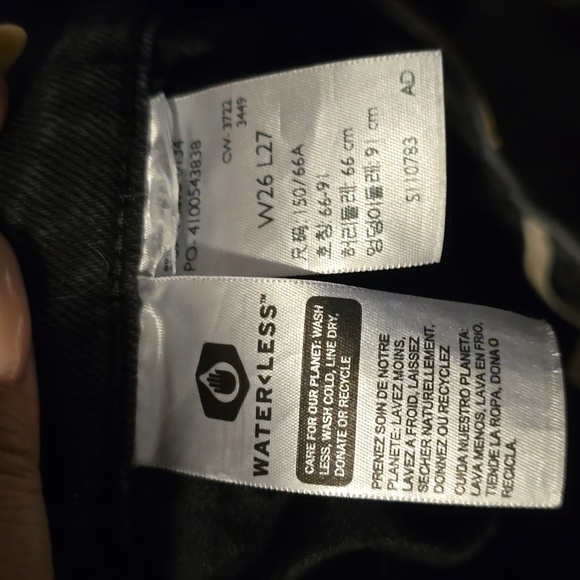 Levi's Ribcage Straight Ankle Black Women's Jeans Size:26 - Picture 9 of 9